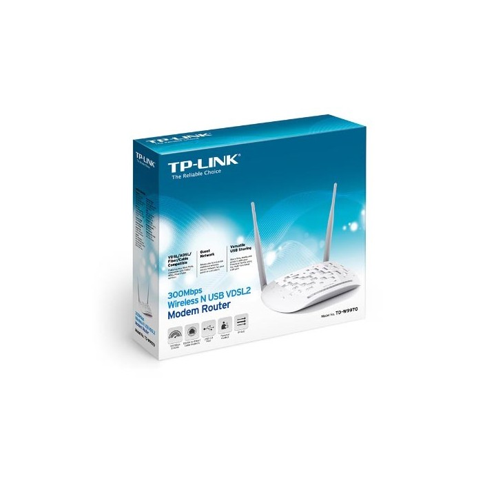 TP-LINK TD-W9970 300Mbps wireless N USB VDSL2 Modem Pouter