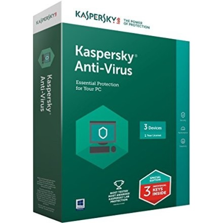 Kaspersky Antivirus  ΕΛΛΗΝΙΚΟ (3 ΑΔΕΙΕΣ, 1 ΕΤΟΣ) 