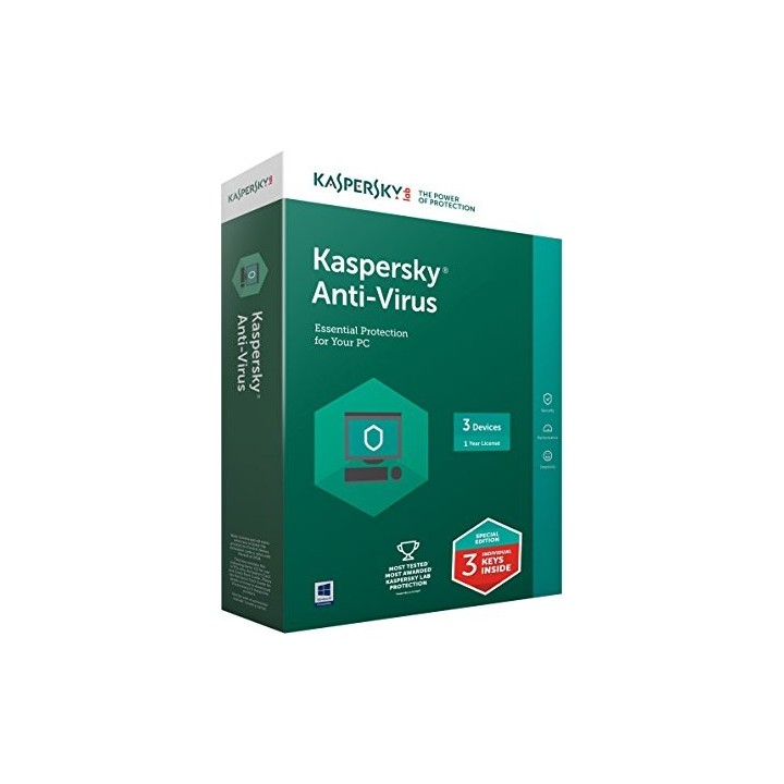 Kaspersky Antivirus  ΕΛΛΗΝΙΚΟ (3 ΑΔΕΙΕΣ, 1 ΕΤΟΣ) 
