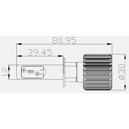Σετ λάμπες Led H1 πορείας / προβολείς (VL-2)