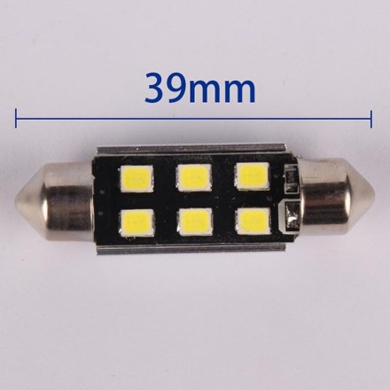 2 τεμάχια, 39mm LED Festoon (C5W) Φώτα πινακίδας/ πλαφονιέρας CANBUS