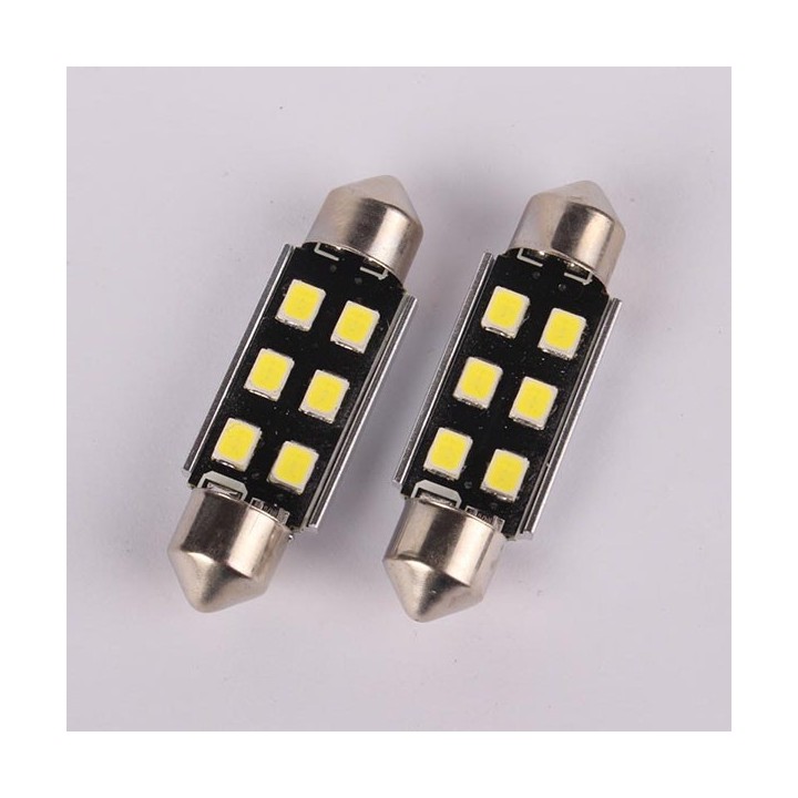 2 τεμάχια, 39mm LED Festoon (C5W) Φώτα πινακίδας/ πλαφονιέρας CANBUS