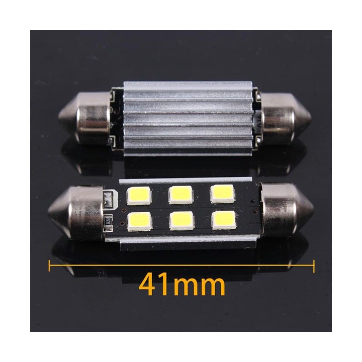 2 τεμάχια, 41mm LED Festoon (C10W) Φώτα πινακίδας/ πλαφονιέρας CANBUS