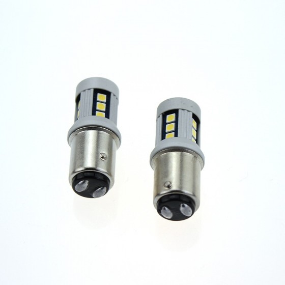 2 τεμάχια, BAY15d LED (P21/5W) φώτα θέσης / φρένων CANBUS SMD 3030