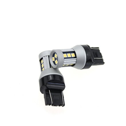 2 τεμάχια, T20d LED (W21/5W) φώτα θέσης / φρένων CANBUS SMD 3030
