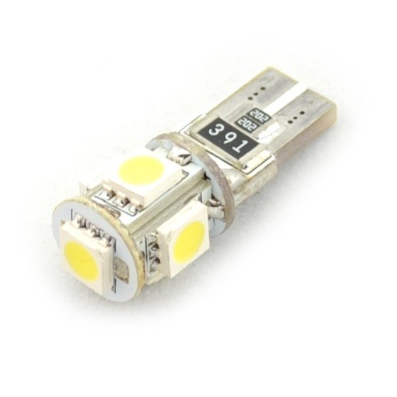 2 τεμάχια, Τ10 LED (W5W) Φώτα θέσης CANBUS SMD5050 HELECO
