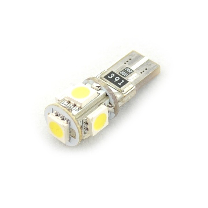 2 τεμάχια, Τ10 LED (W5W) Φώτα θέσης CANBUS SMD5050