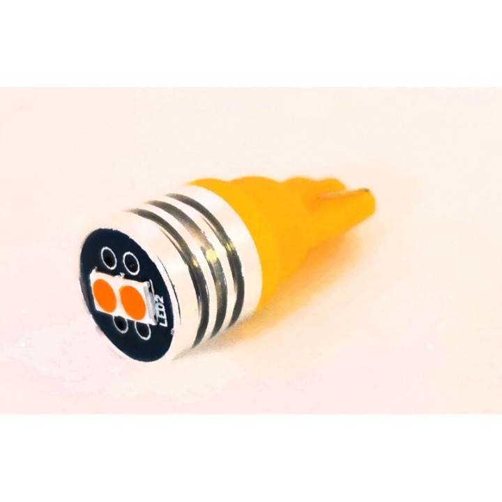 2 τεμάχια, Τ10 LED (WY5W) Φώτα φλας CANBUS SMD3030 ΚΙΤΡΙΝΟ