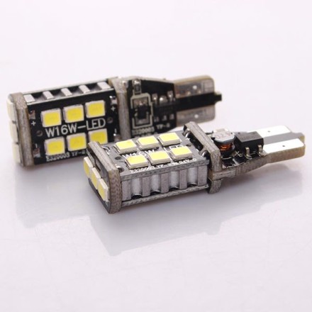 2 τεμάχια, Τ15 LED (W16W) φώτα όπισθεν / φρένων CANBUS SMD 2835