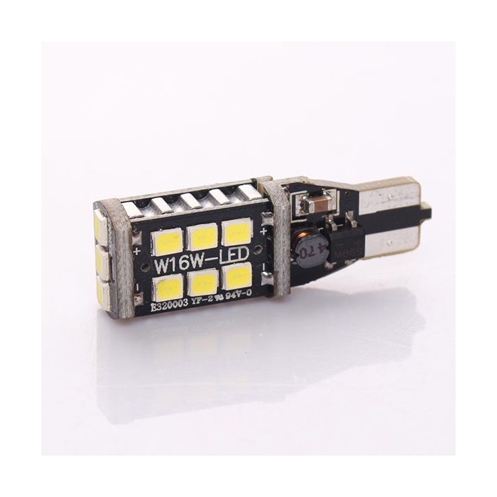 2 τεμάχια, Τ15 LED (W16W) φώτα όπισθεν / φρένων CANBUS SMD 2835