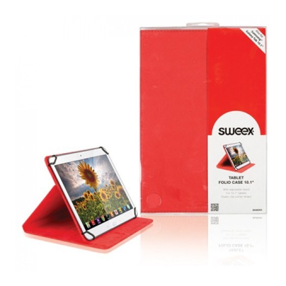 SWEEX SA 362V2 Universal Tablet 10.1 Red θήκη για Tablet χρώμα Κόκκινο