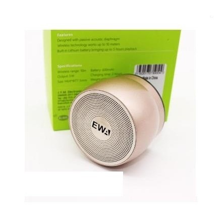 EWA A116 Bluetooth Portable Speaker Bass Metal Material χρώμα χρυσό