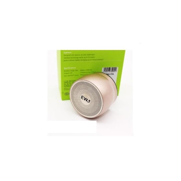 EWA A116 Bluetooth Portable Speaker Bass Metal Material χρώμα χρυσό
