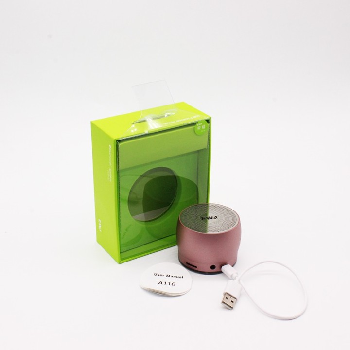 EWA A116 Bluetooth Portable Speaker Bass Metal Material χρώμα χρυσό
