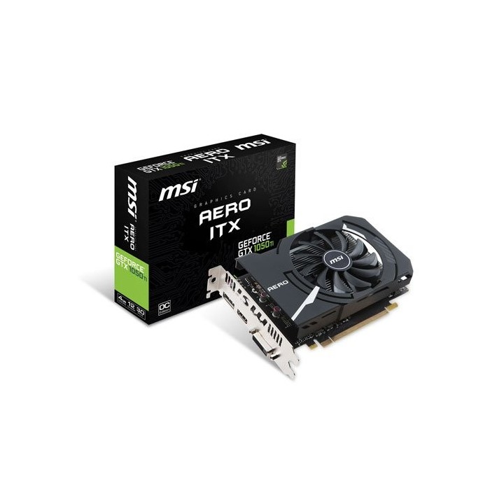 Κάρτα γραφικών MSI GeForce GTX 1050 TI Aero ITX 4G OCV1, PCIe 3,0 x16