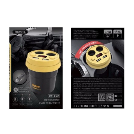 Remax CR-2XP Car Charger - Μαύρο