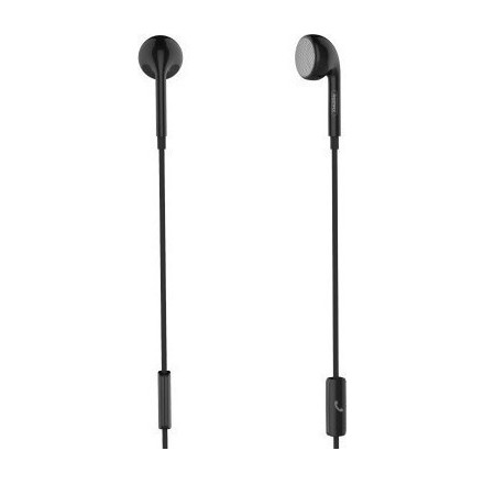 Ακουστικά με μικρόφωνο Earphone Remax Single Black RM-101