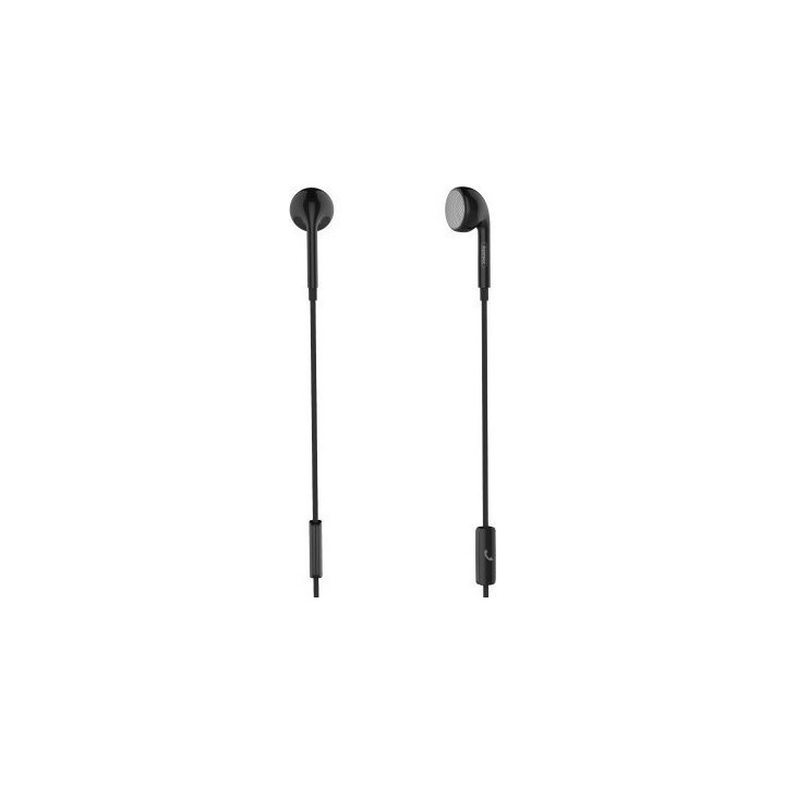 Ακουστικά με μικρόφωνο Earphone Remax Single Black RM-101