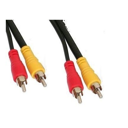 Καλώδιο εικόνας/ήχου 2x RCA Αρσενικό σε 2x RCA Αρσενικό, 5μέτρα Orange Link