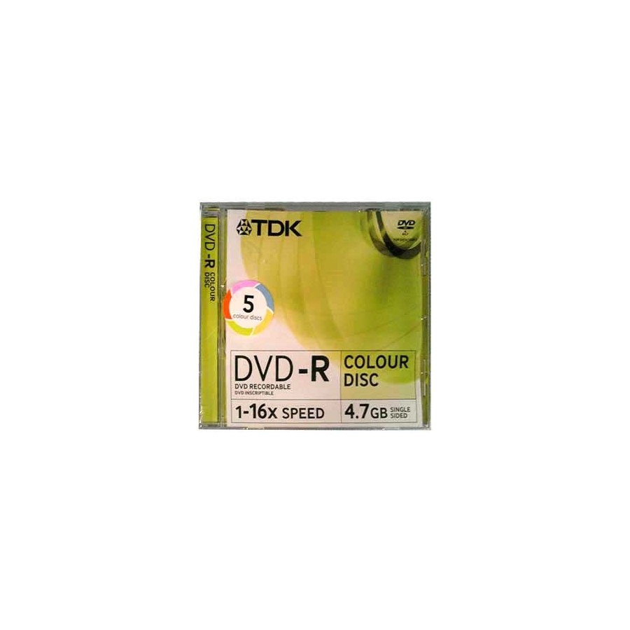 TDK DVD+R COLOUR DISC 1-16X 4,7GB