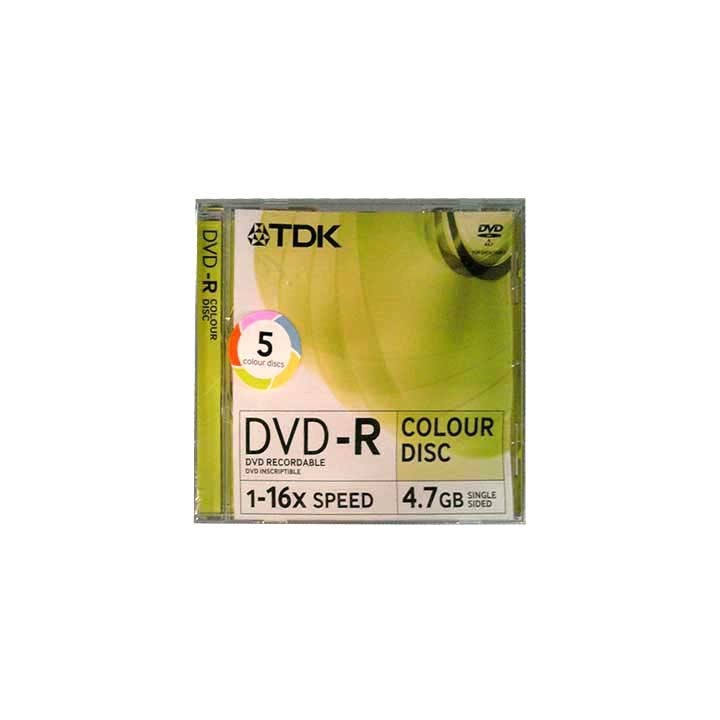 TDK DVD+R COLOUR DISC 1-16X 4,7GB
