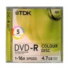 TDK DVD+R COLOUR DISC 1-16X 4,7GB