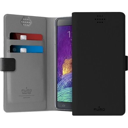 Θήκη PURO Universal Book Case M(4") - BLACK (UNIWALLET1BLKM)