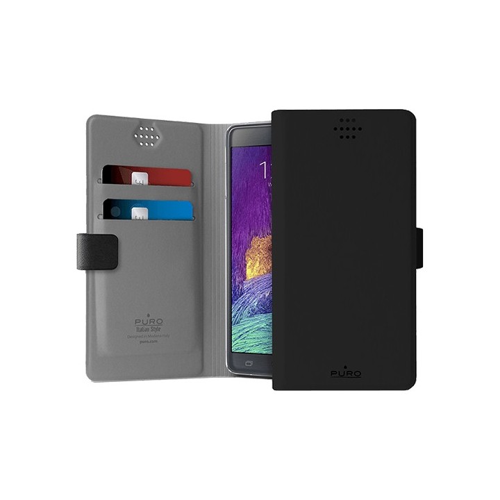 Θήκη PURO Universal Book Case M(4") - BLACK (UNIWALLET1BLKM)