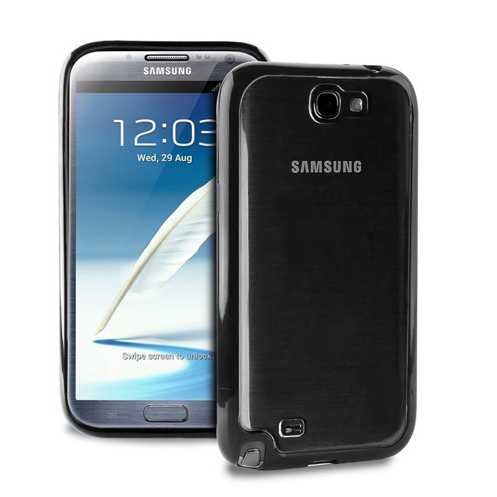 Θήκη προστασίας SGGNOTE2CLEARBLK “CLEAR” της Puro για το Samsung ΝΟΤΕ 2