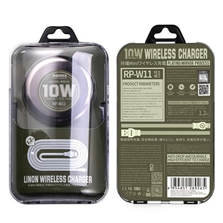 Remax Wireless Charging Pad (Qi) Ασημί (RP-W11)