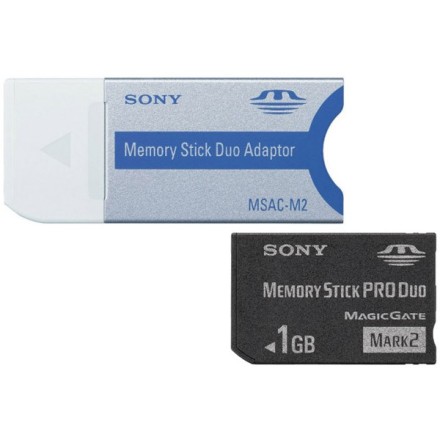 Sony 1 GB Memory Stick PRO Duo Flash Memory Card MSMT1G