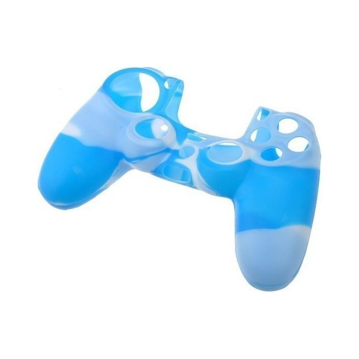 OEM SILICONE CASE - ΚΑΛΥΜΜΑ ΣΙΛΙΚΟΝΗΣ ΓΙΑ ΧΕΙΡΙΣΤΗΡΙΑ PS4 - MULTI COLOUR ΓΑΛΑΖΙΟ / ΛΕΥΚΟ