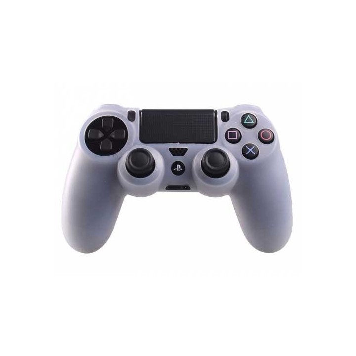 Silicone Case Skin Transparent Κάλυμμα Σιλικόνης Χειριστηρίου - PS4 Controller ΛΕΥΚΟ ΗΜΙΔΙΑΦΑΝΕΣ