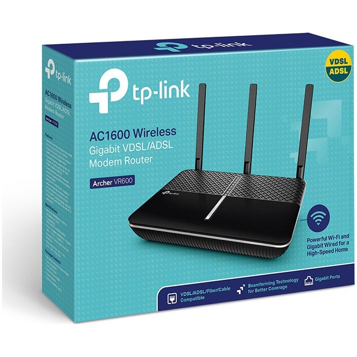 Modem Router TP-Link Archer VR600 AC1600 v2 Annex A Dual Band 10/100/1000Mbps