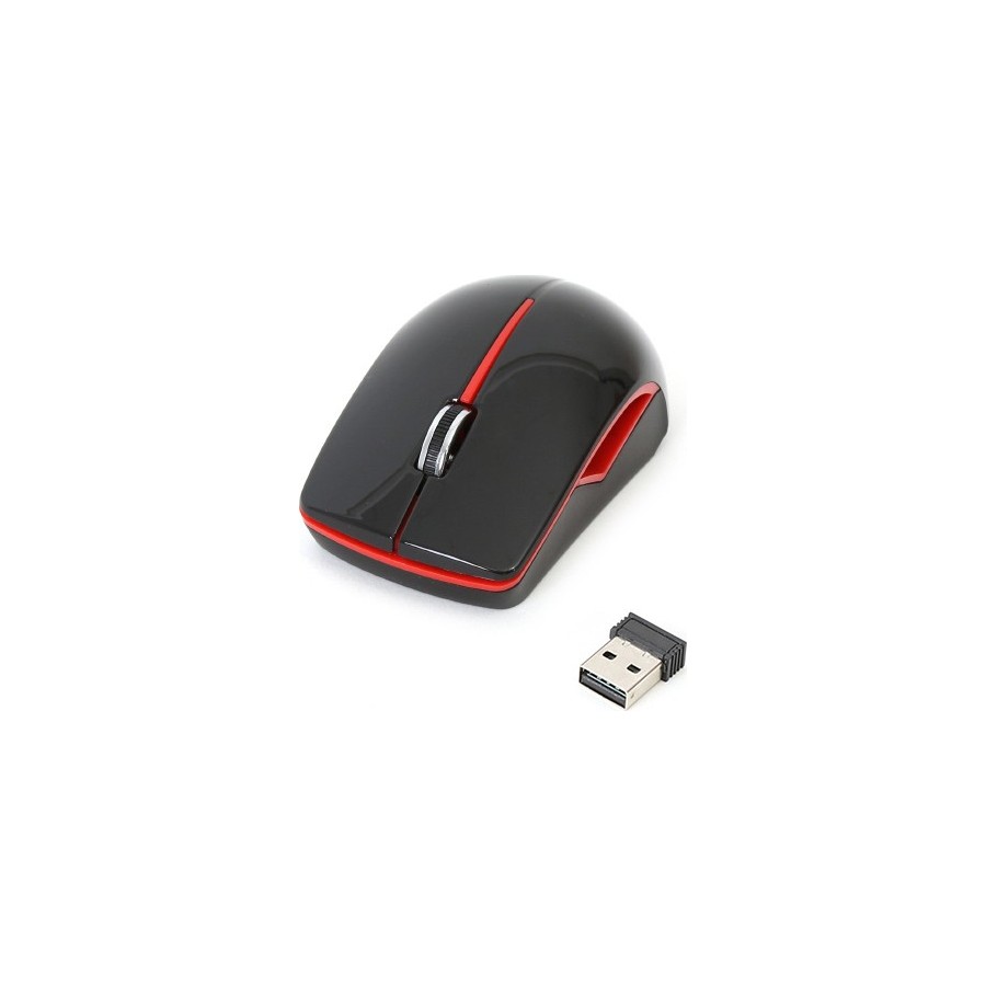 Ποντίκι Ασύρματο Platinet PM0417WBR USB μαύρο/κόκκινο