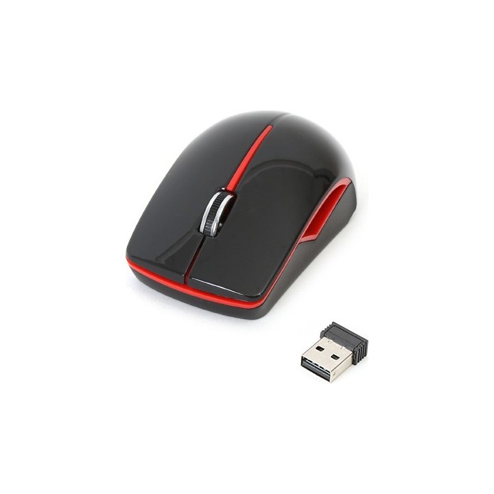 Ποντίκι Ασύρματο Platinet PM0417WBR USB μαύρο/κόκκινο