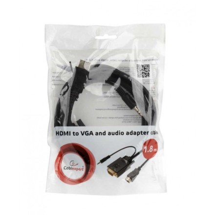 CABLEXPERT DISPLAYPORT TO VGA ADAPTER CABLE 1,8M