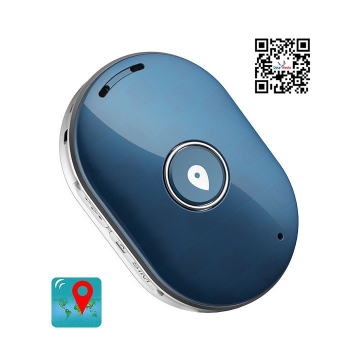 Mini GPS Eντοπισμού Θέσης Q60, 400mAh, Αδιάβροχο, Blue