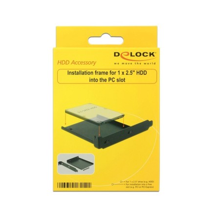 DELOCK Tray μετατροπής από PC slot σε 1x 2.5" HDD bay
