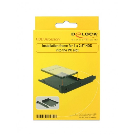 DELOCK Tray μετατροπής από PC slot σε 1x 2.5" HDD bay