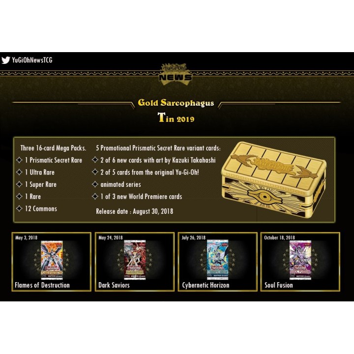 YU-GI-OH!: MEGA TIN 2019-GOLD SARCOPHAGUS