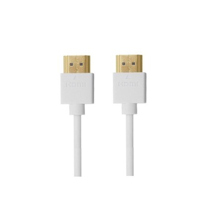 Καλώδιο HDMI Μ/Μ DeTech, 1.5m, Λευκό SLIM