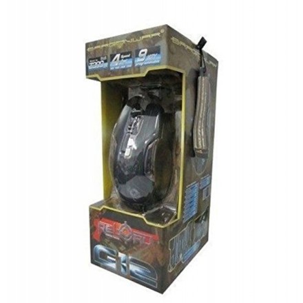 Dragon War, G12,Gaming mouse, Reload, + Mousepad, Black
