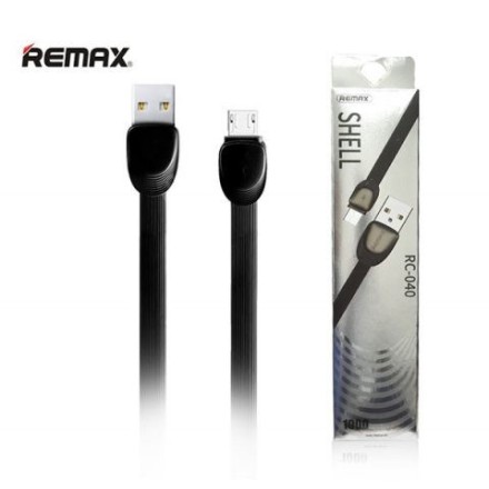 καλώδιο δεδομένων micro USB, 1m, Remax Shell RC-040m, Μαύρο