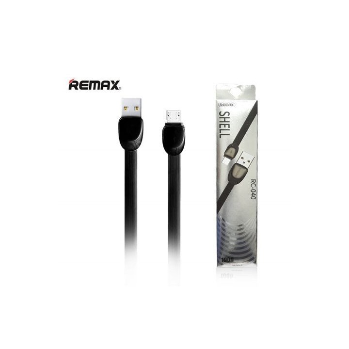 καλώδιο δεδομένων micro USB, 1m, Remax Shell RC-040m, Μαύρο