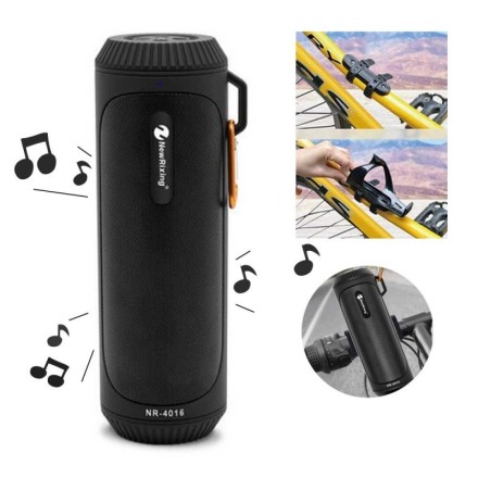 New Rixing NR-4016A Bluetooth επαναφορτιζόμενο φορητό ηχείο με φακό